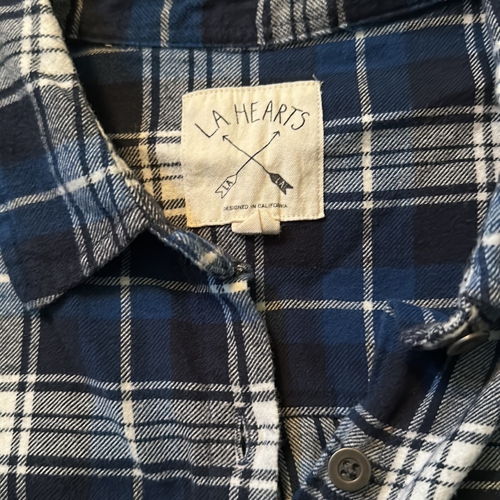 LA Hearts cropped flannel - Picture 3 of 5